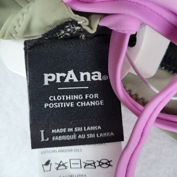 Prana Womens Tulum Adjustable Backless Bikini Swimsuit Top Size Large Green - Picture 4 of 8
